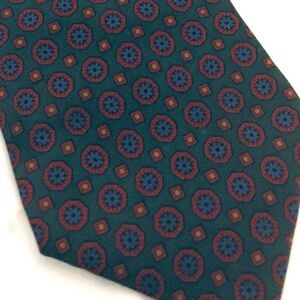 #1592 JACOB MILLER GREEN VINTAGE NECKTIE 56 IN X 4 IN